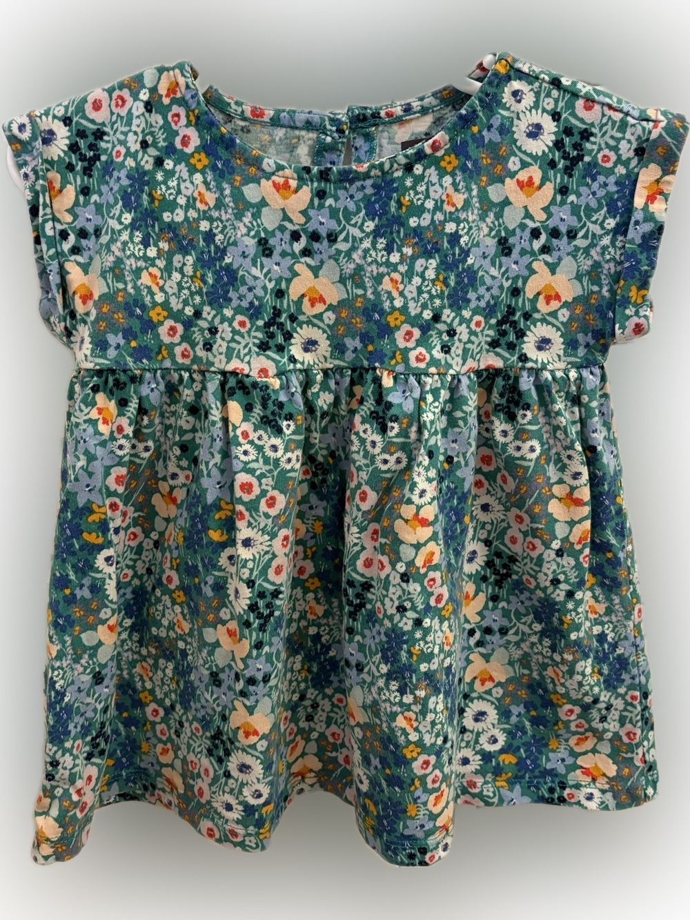 Tea Collection Green Floral dress 12-18m baby girl